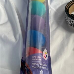 Multi-Colored Makeup Sponges Set